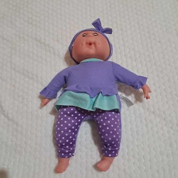 Uneeda Toys Cabbage PachPurple and Mint Baby Doll 14 In - Picture 3 of 6